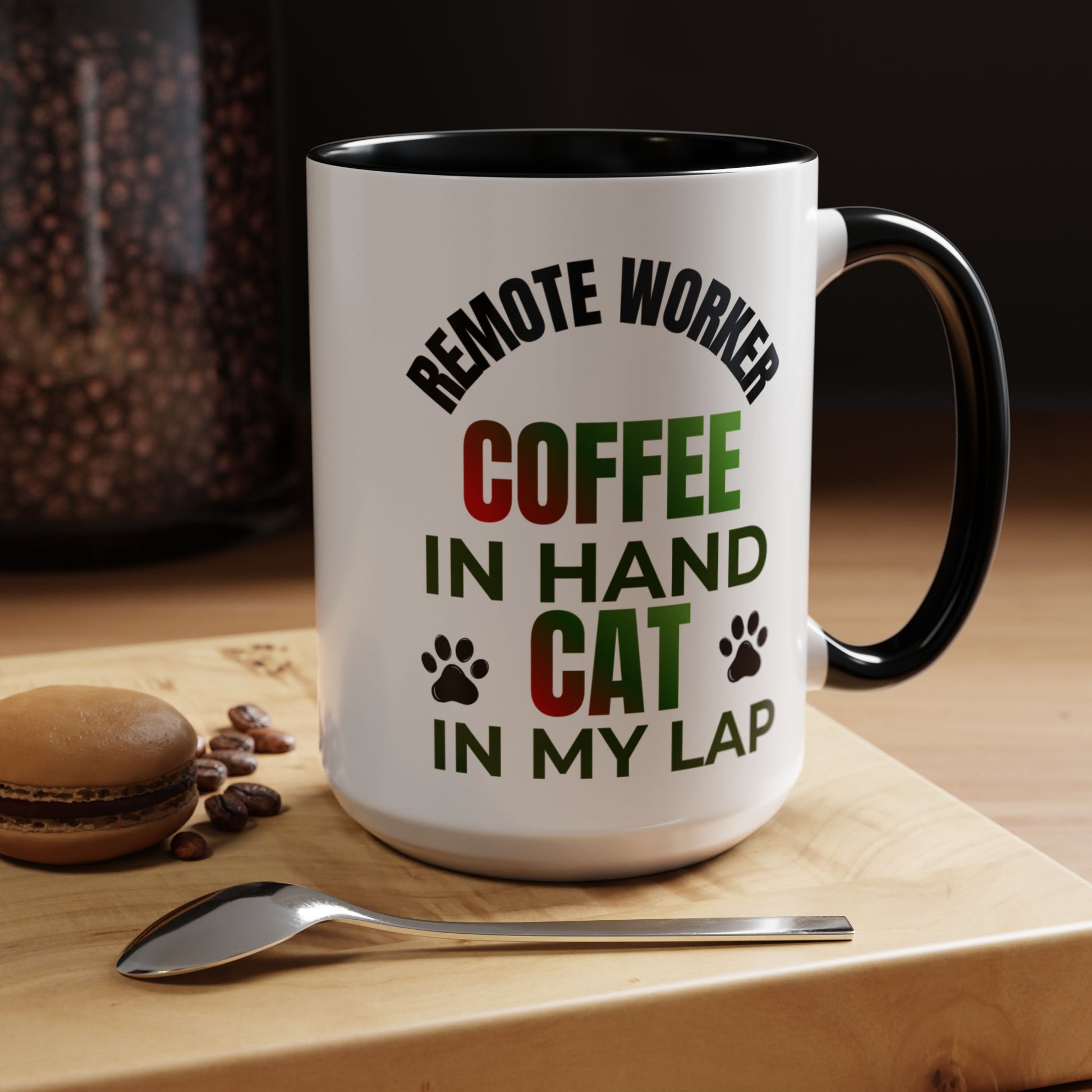 Funny Saying Cat Lover Ceramic Aquatic Coffee Mug - Pepper Rose Prints