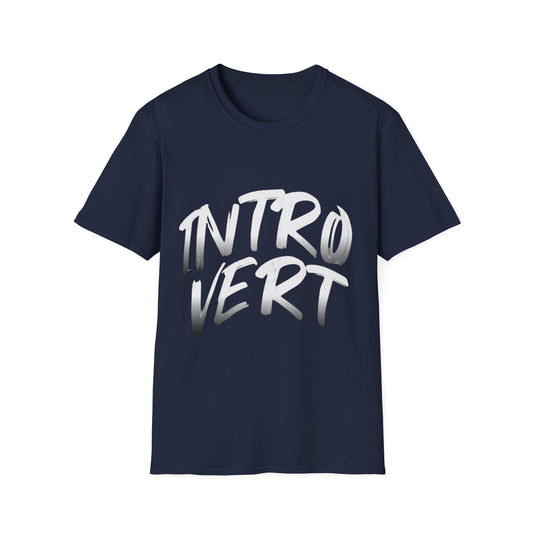 Unisex Graphic Typography Soft Style T-Shirt, Fun Introvert Gift - Pepper Rose Prints