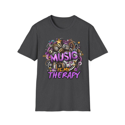 Music Therapy Typography T-Shirt - Pepper Rose Prints