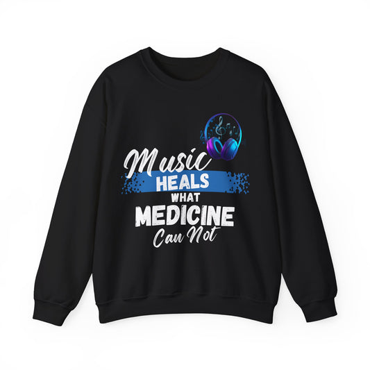 Music and Medicine Crewneck Sweatshirt - Pepper Rose Prints