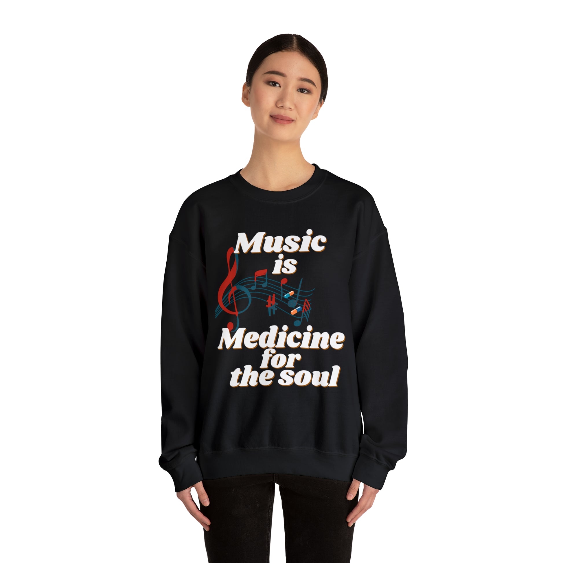 Unisex Crewneck Sweatshirt Medicine for the Soul - Pepper Rose Prints