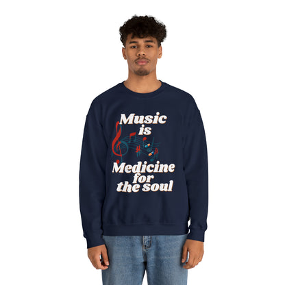Unisex Crewneck Sweatshirt Medicine for the Soul - Pepper Rose Prints