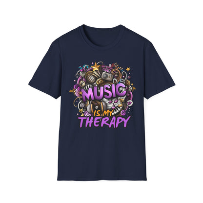 Music Therapy Typography T-Shirt - Pepper Rose Prints