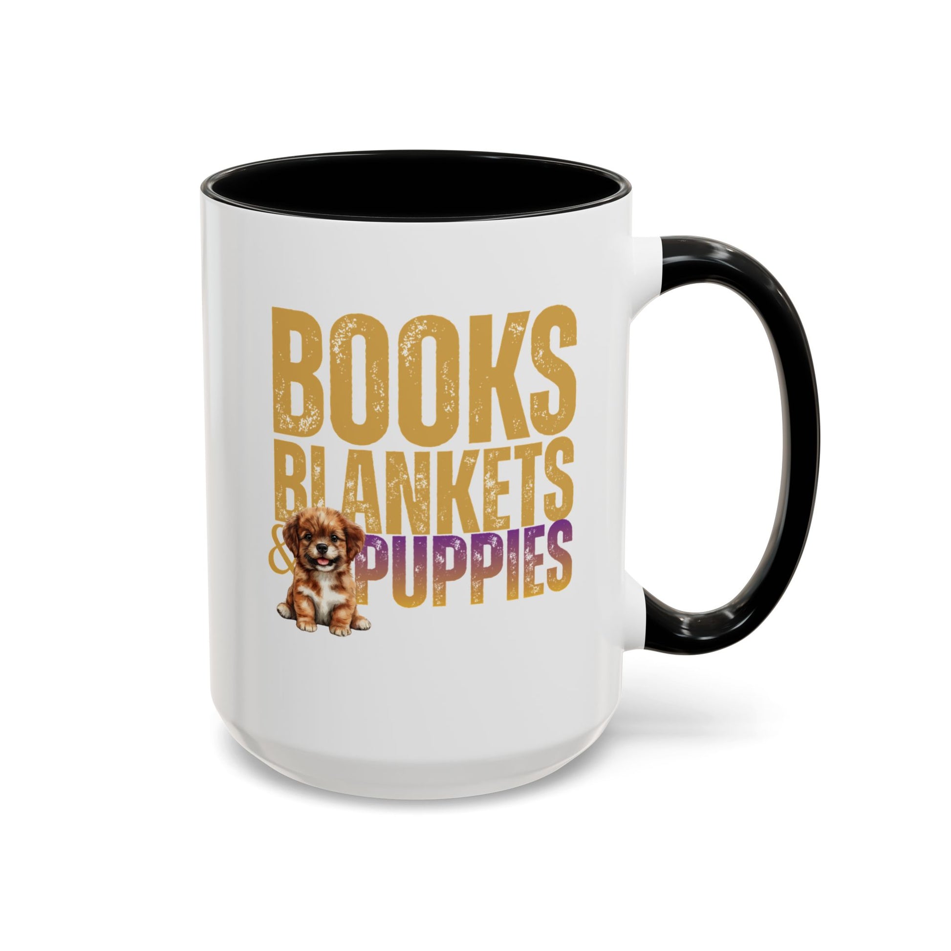 15 oz Ceramic Puppy Mug, Cute Dog Lover Gift, Dishwasher-Safe, Stocking Stuffer Gift - Pepper Rose Prints