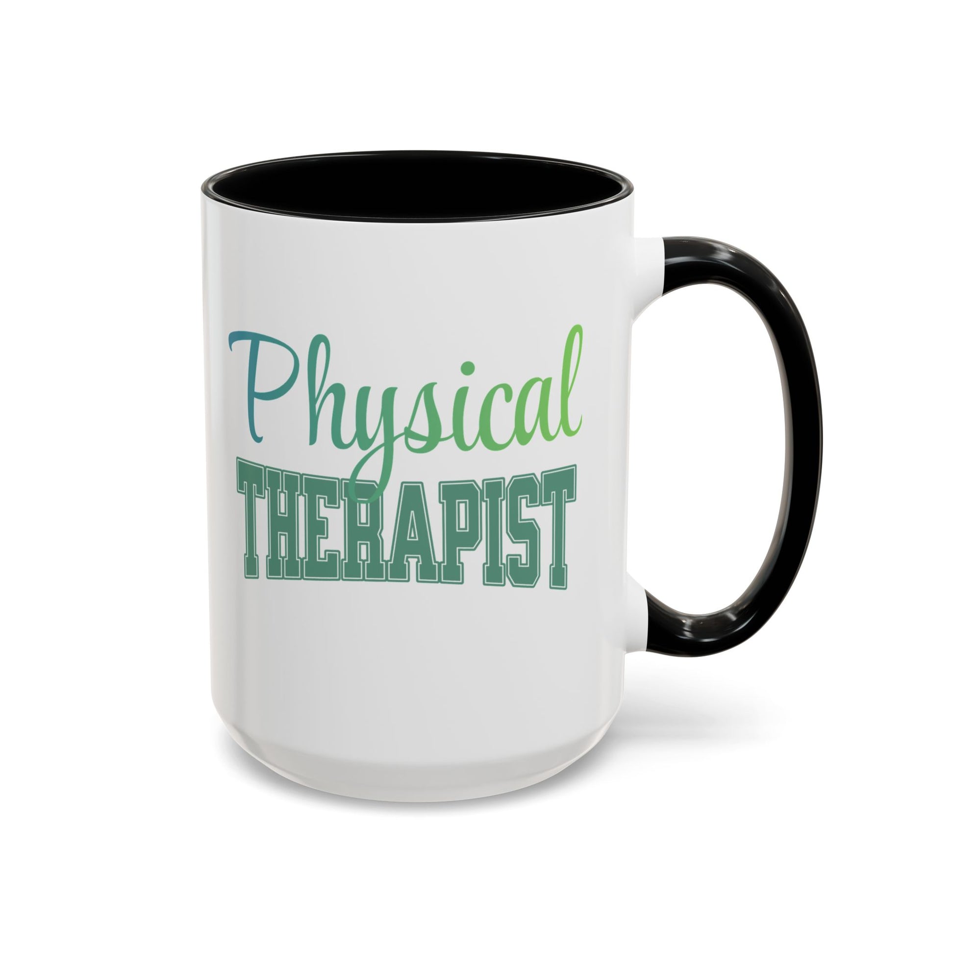 Physical Therapist Ceramic Coffee Mug ,15oz Healthcare Worker Mug, 15oz Iced Coffee Cup - Pepper Rose Prints