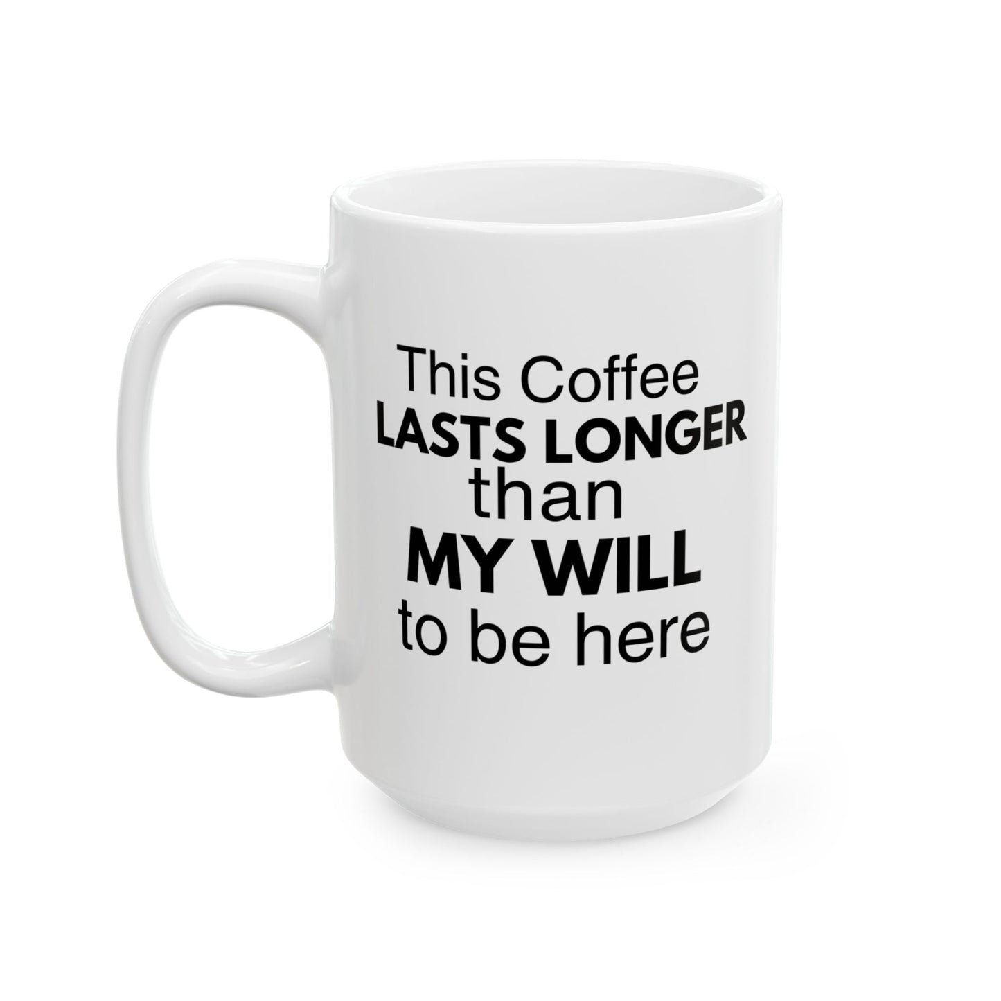 Funny Sarcastic Saying Ceramic Coffee Mug, Remote worker, Coworker gift - Pepper Rose Prints