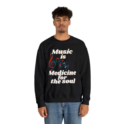 Unisex Crewneck Sweatshirt Medicine for the Soul - Pepper Rose Prints