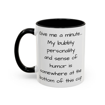 Sarcastic Black and White Accent Coffee Mug, 11oz - Pepper Rose Prints