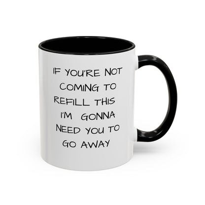 Black and White Go Away Coffee Mug - Pepper Rose Prints