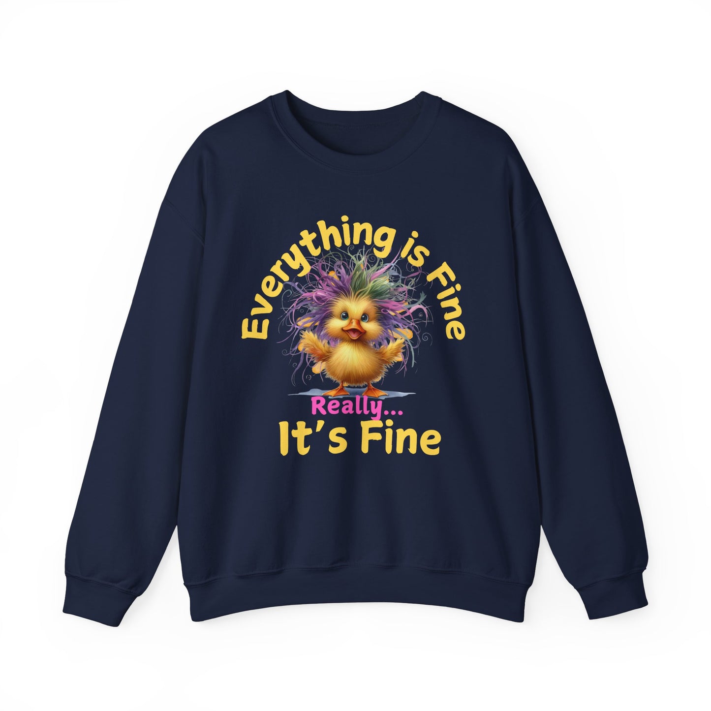 Funny Duck Mental Health Sweatshirt - Pepper Rose Prints