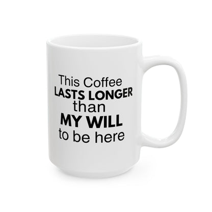 Funny Sarcastic Saying Ceramic Coffee Mug, Remote worker, Coworker gift - Pepper Rose Prints