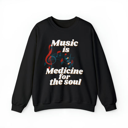 Unisex Crewneck Sweatshirt Medicine for the Soul - Pepper Rose Prints