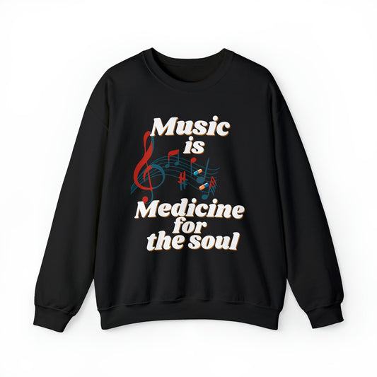 Unisex Crewneck Sweatshirt Medicine for the Soul - Pepper Rose Prints