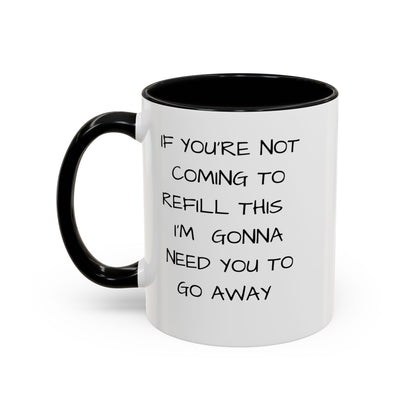 Funny Black and White Accent Coffee Mug - Pepper Rose Prints
