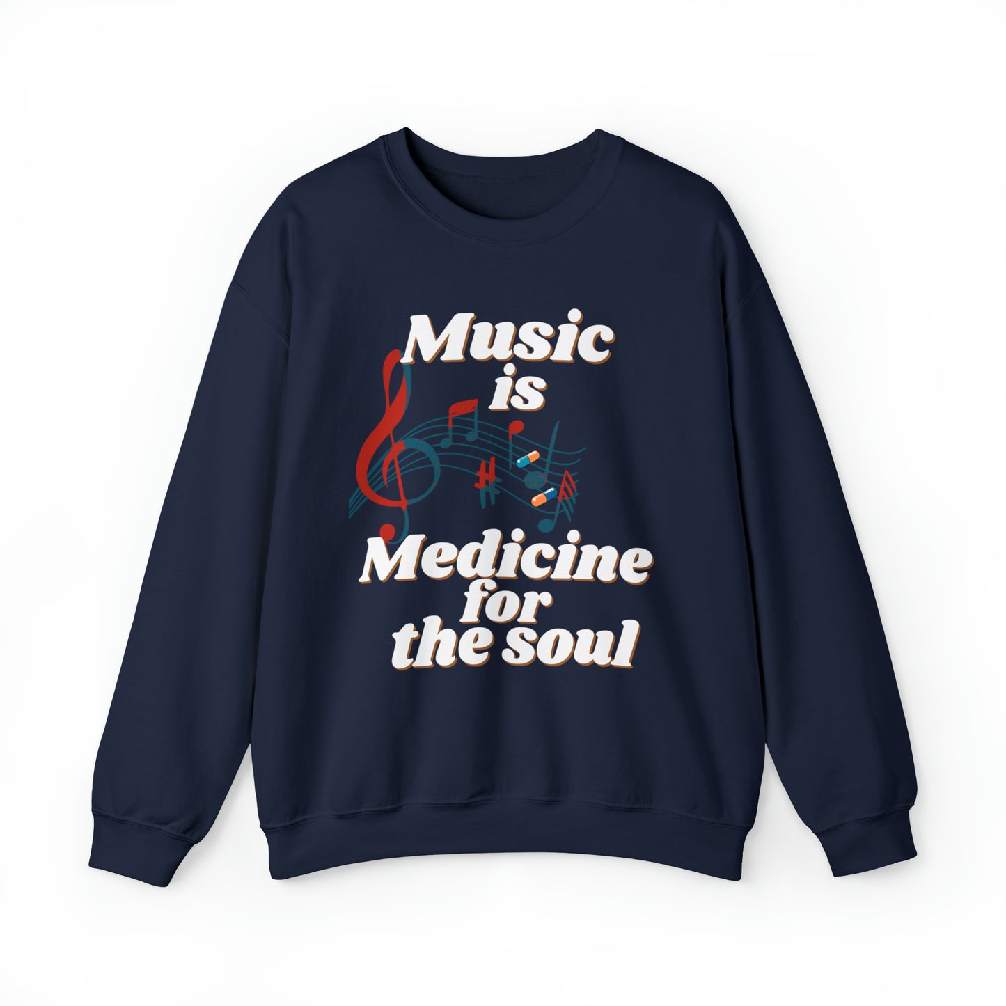 Unisex Crewneck Sweatshirt Medicine for the Soul - Pepper Rose Prints