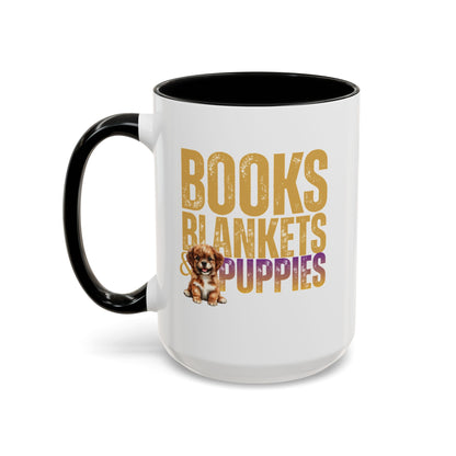 15 oz Ceramic Puppy Mug, Cute Dog Lover Gift, Dishwasher-Safe, Stocking Stuffer Gift - Pepper Rose Prints